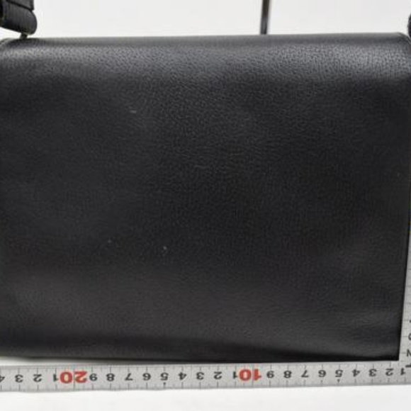 Vintage RARE Mod Buttery Soft Black Leather Gold - Picture 7 of 8